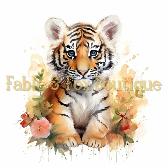 12 x 12" Print - Tiger Cub