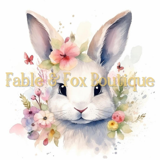 12 x 12" Print - Rabbit