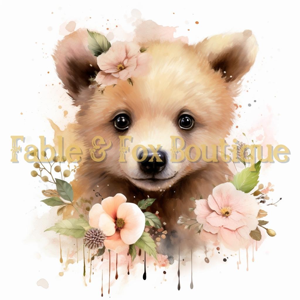 12 x 12" Print - Bear Cub