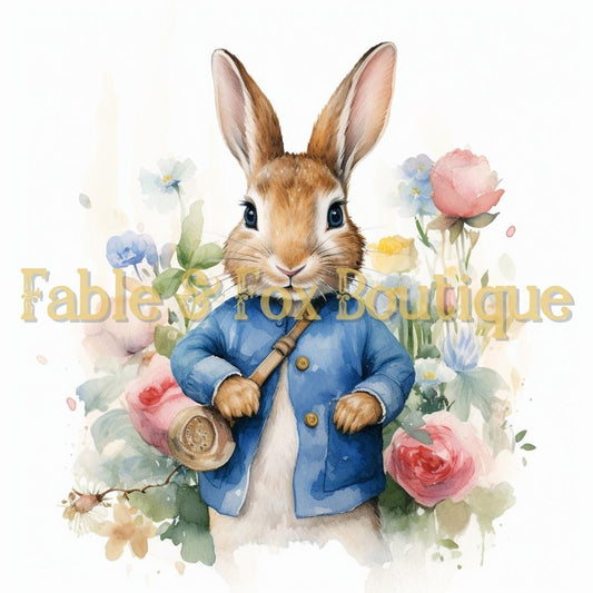 12 x 12" Print - Beatrix Potter Peter Rabbit